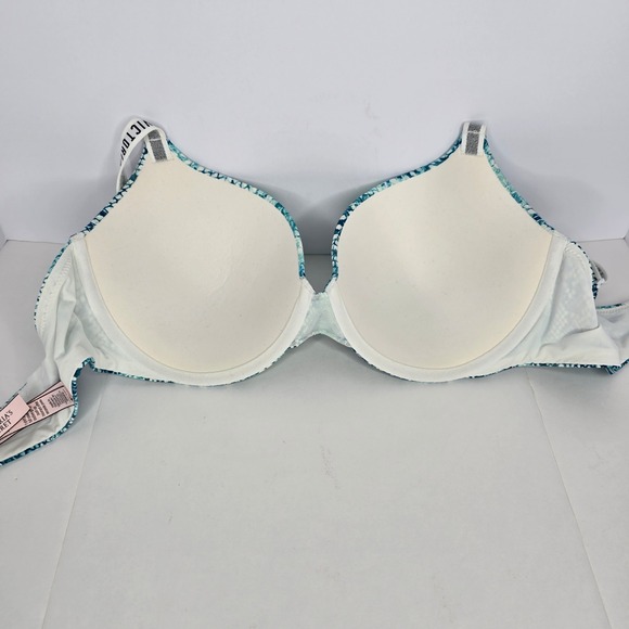 Victorias Secret Lightly‎ Lined Demi Bra Snakeskin Print Adjustable Straps 36D - Picture 5 of 12